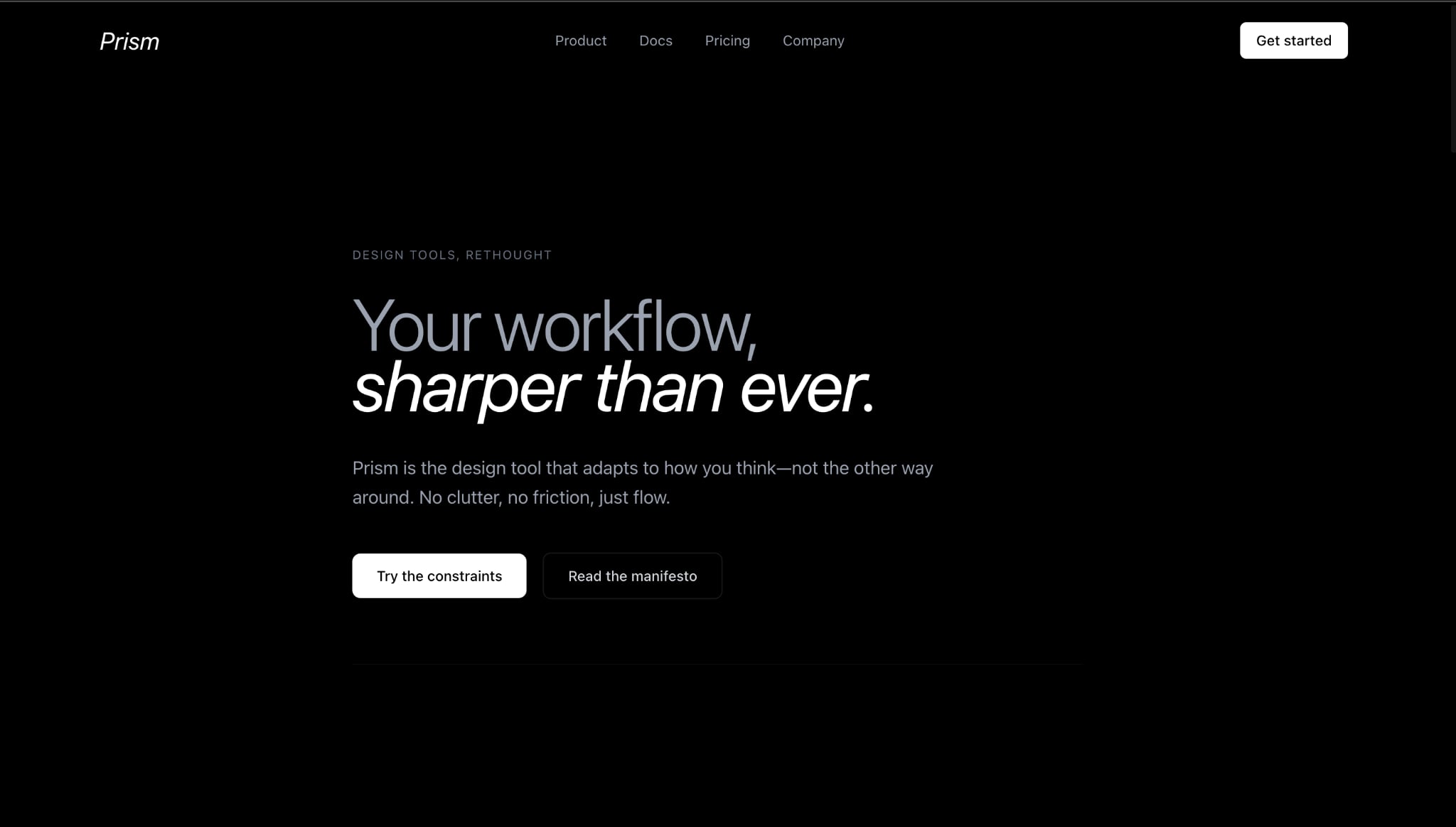 Prism SaaS Landing Page